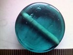 glass - 1822-016 - 20mm coin - aqua x 1 KG