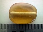 glass - 1805-317 - 18 x 12mm flat oval - amber yellow x 1 KG