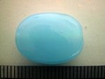 glass - 1805-293 - 18 x 12mm flat oval - sky blue x 1 KG