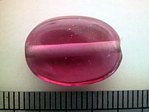 glass - 1805-311 - 18 x 12mm flat oval - rose pink x 1 KG