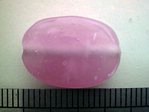 glass - 1805-308 - 18 x 12mm flat oval - op pink x 1 KG