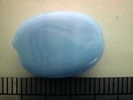 glass - 1805-297 - 18 x 12mm flat oval - duck egg blue x 1 KG