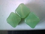 glass - 1818-287 - 10mm X cube - translucent jade green x 1 KG