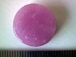 glass - 1822-309 - 20mm coin - opaque dark pink x 1 KG