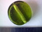 glass - 1822-314 - 20mm coin - trans peridot x 1 KG