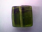 glass - 1825-314 - 15mm flat square - peridot green x 1 KG