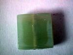 glass - 1825-287 - 15mm flat square - jade green x 1 KG