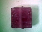 glass - 1825-309 - 15mm flat square - op dark pink x 1 KG