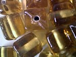 glass - 4731-317 - 8mm cube - trans amber x 1 KG