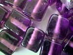 glass - 1901-007 - 10mm cube - purple x 1 KG