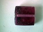 glass - 1825-311 - 15mm flat square - trans dark rose x 1 KG