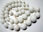 glass - graduated round - 040 white x 60cm strand