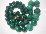 glass - graduated round - 289 trans green x 60cm strand