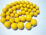 glass - graduated round - 302 yellow x 60cm strand