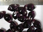 glass - 4884-007 - 6 x 10mm polished drop - purple x 1kg