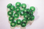 glass - 2712-003 - 6mm disc - transparent green x 1kg