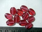 glass - 1535-311 - 12 x 8mm  flat oval - rose pink x 1 KG