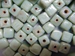 glass - 4731-286 - 8mm cube - light jade x 1 KG