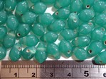 glass - 4884-285 - 6 x 10mm polished drop - teal green x 1kg