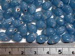 glass - 4884-294 - 6 x 10mm polished drop - denim blue x 1kg