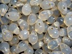 glass - 4884-024 - 6 x 10mm polished drop - moonstone x 1kg