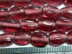 glass - 1535-311 - 12 x 8mm flat oval - trans pink x 1 KG