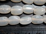 glass - 1535-295 - 12 x 8mm flat oval - moonstone x 1 KG