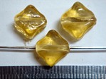 glass - 1818-317 - 10mm X cube - trans amber x 1 KG