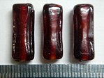 glass - 1807-002 - 18 x 8mm rectangle - trans red x 1 KG