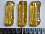 glass - 1807-317 - 18 x 8mm rectangle - amber yellow x 1 KG