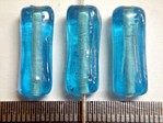 glass - 1807-318 - 18 x 8mm rectangle - trans sky blue x 1 KG