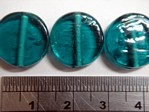 glass - 1870-016 - 15mm coin - aqua x 1 KG