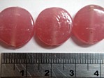 glass - 1870-308 - 15mm coin - op pink x 1 KG