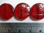 glass - 1870-002 - 15mm coin - trans cherry red x 1 KG