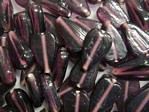 glass - 1813-007 - 15 x 10mm leaf - trans purple x 1 KG