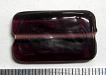 glass - 1923-007 - 25 x 15mm rectangle - trans purple x 1 KG