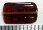 glass - 1923-008 - 25 x 15mm rectangle - trans mid brown x 1 KG