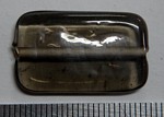 glass - 1923-009 - 25 x 15mm rectangle - dark grey x 1 KG