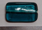 glass - 1923-016 - 25 x 15mm rectangle - trans aqua x 1 KG