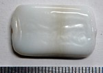 glass - 1923-040 - 25 x 15mm rectangle - white x 1 KG