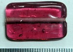 glass - 1923-311 - 25 x 15mm rectangle - transparent rose pink x 1 KG