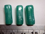 glass - 1807-285 - 18 x 8mm rectangle - teal green x 1 KG