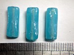 glass - 1807-293 - 18 x 8mm rectangle - translucent light blue x 1 KG