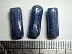 glass - 1807-294 - 18 x 8mm rectangle - translucent denim blue x 1 KG