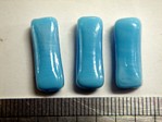 glass - 1807-296 - 18 x 8mm rectangle - turquoise x 1 KG