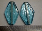 glass - 1823-027 - 22 x 14mm flat diamond - pale blue x 1 KG