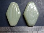 glass - 1823-286 - 22 x 14mm flat diamond - light jade x 1 KG