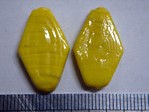 glass - 1823-292 - 22 x 14mm flat diamond - uranium yellow x 1 KG