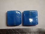 glass - 1825-284 - 15mm flat square - mid blue x 1 KG