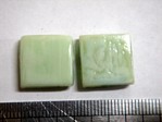 glass - 1825-286 - 15mm flat square - light jade x 1 KG